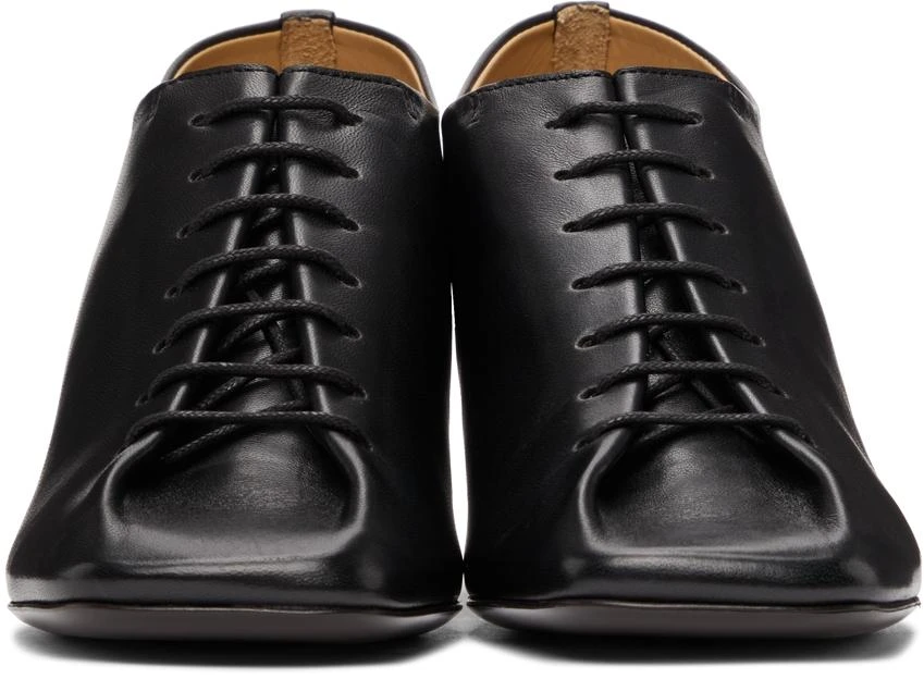 Lemaire Black Lace-Up Heel Derbys 2