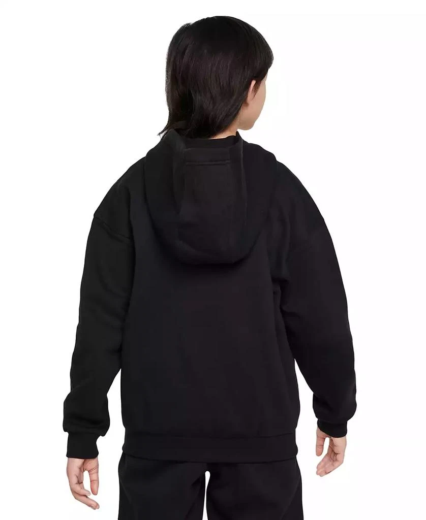NIKE Sportswear Girls' Club Fleece Oversized Full-Zip Hoodie 2