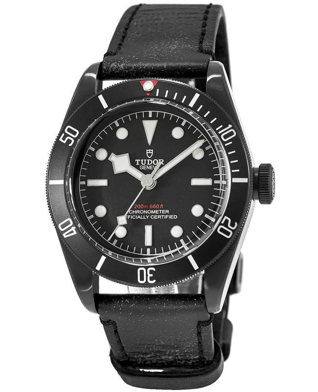 Tudor Tudor Heritage Black Bay Dark Automatic Leather Strap Men's Watch M79230DK-0004 1