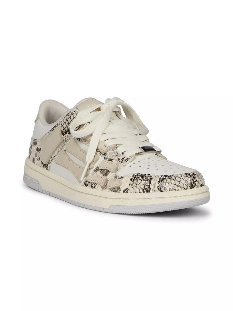 スニーカー SNAKE SKEL TOP LOW AMIRI Men's Snake Skel Top Low Sneaker in Alabaster Amiri