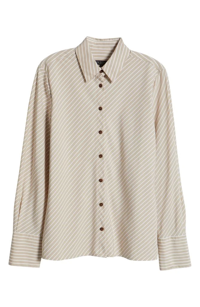 Rag & Bone Stripe Cotton Button-Up Shirt 5