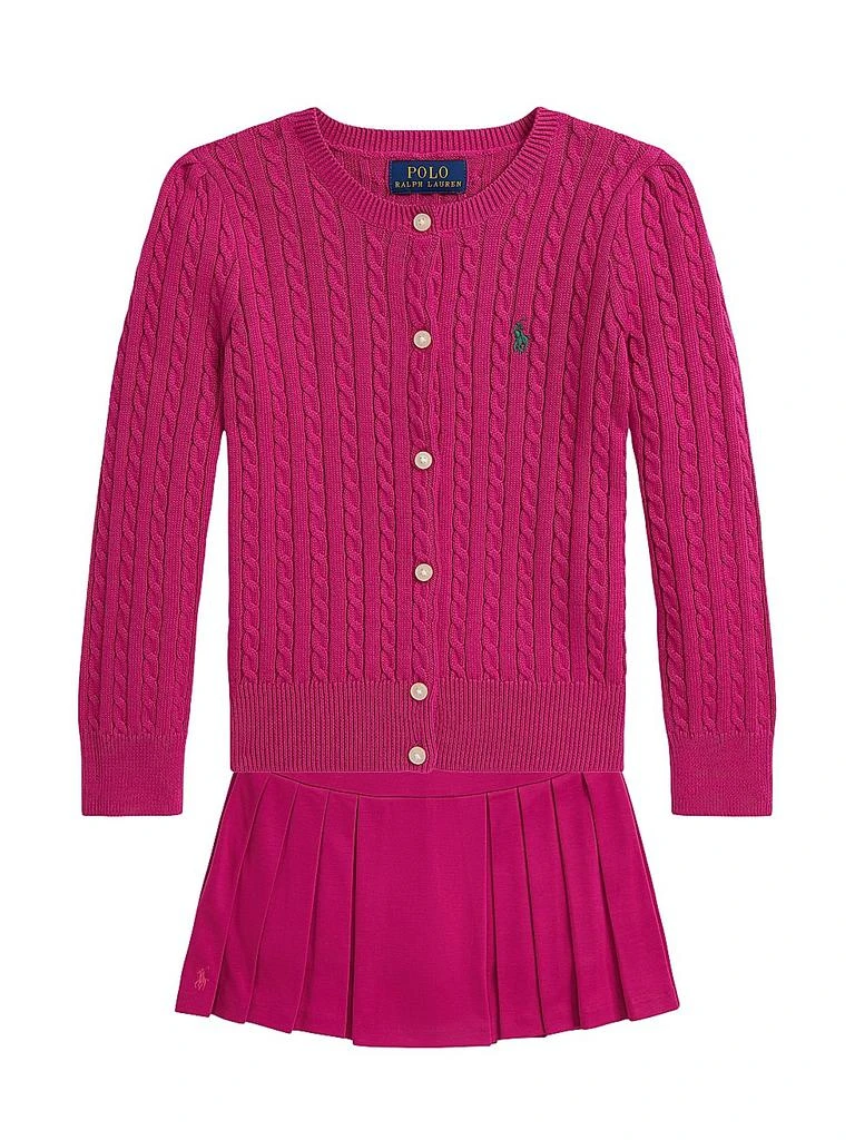 Ralph Lauren Little Girl
s 
Girl
s Mini Cable-Knit Cardigan 2