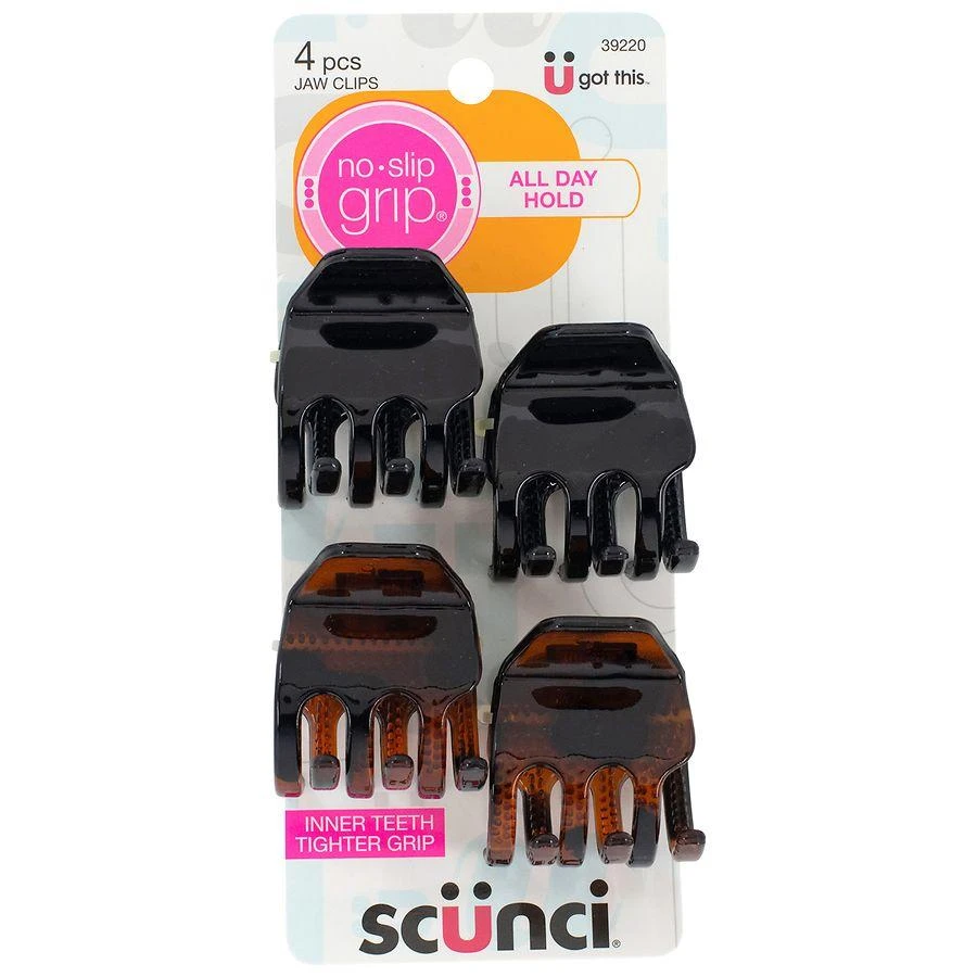 Scunci No-Slip Grip Jaw Clips with Microteeth for Extra Hold 3