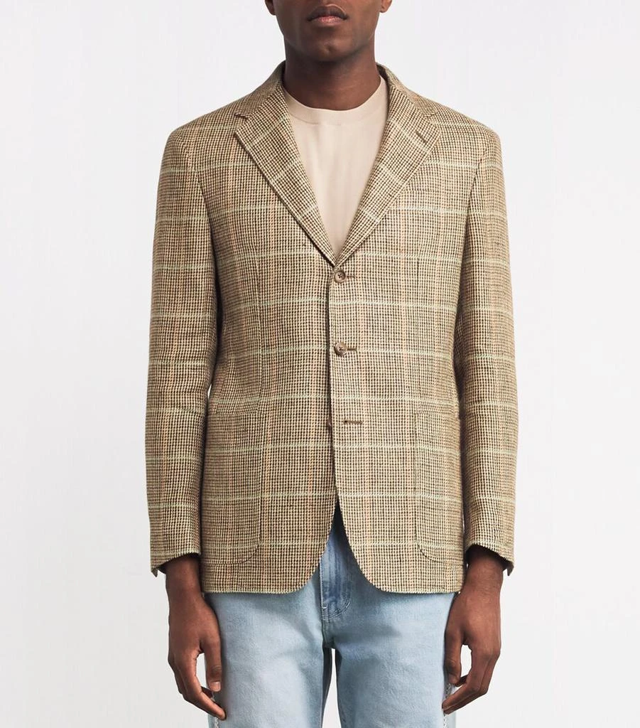 Ralph Lauren Linen-Silk Tick-Weave Blazer 3
