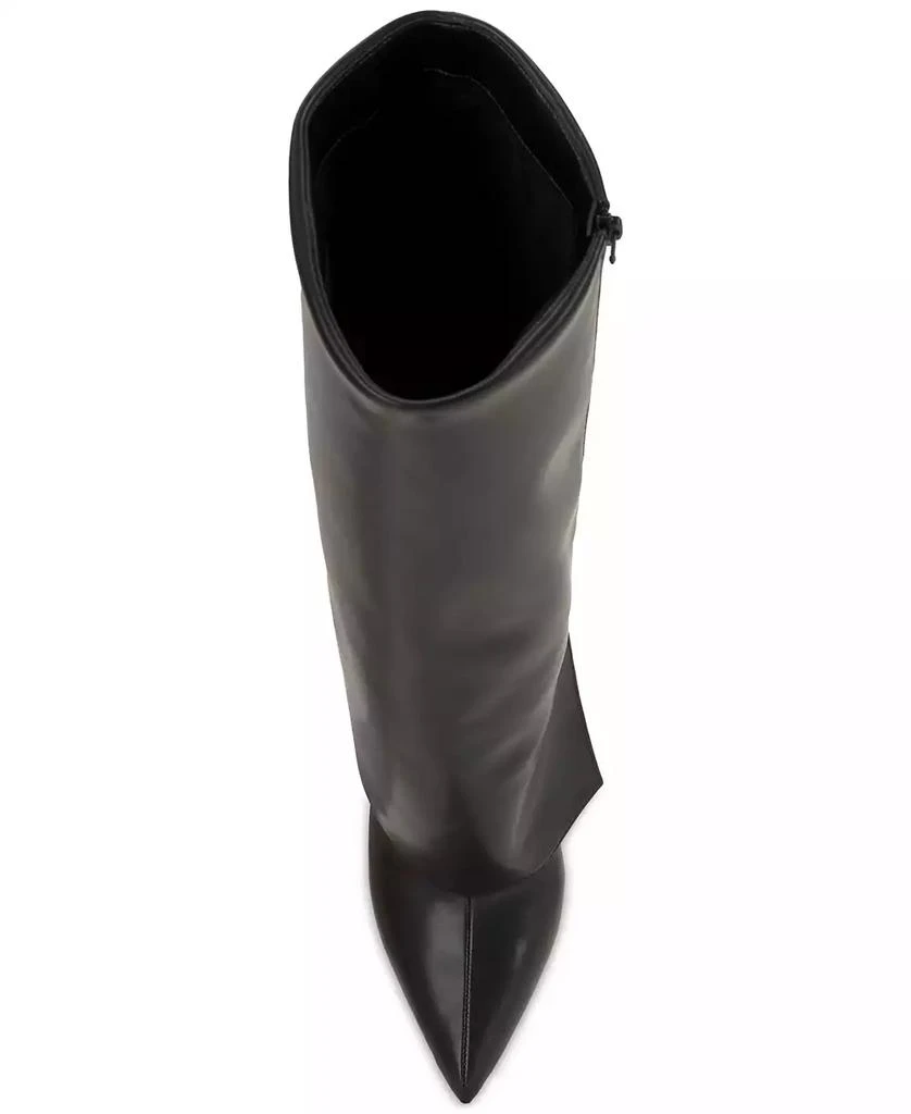 INC International Women's Skylar Fold Over Cuffed Dress Boots, Created for Macy's, Regular & Wide Calf 5