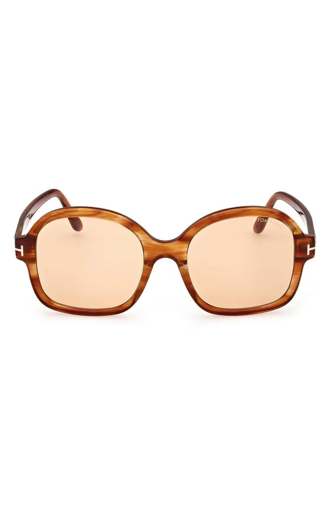 Tom Ford Hanley 57mm Photochromic Butterfly Sunglasses 1
