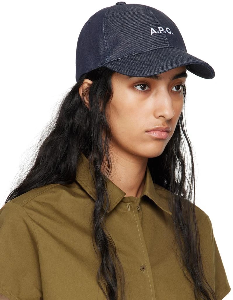 A.P.C. Navy Charlie Baseball Cap 2