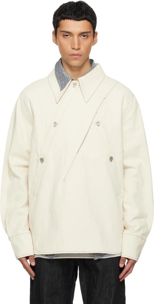 NULLUS Beige Overall Selvedge Denim Shirt