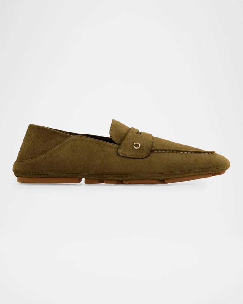 Salvatore Ferragamo Men's Billion Folding Suede Loafers 1