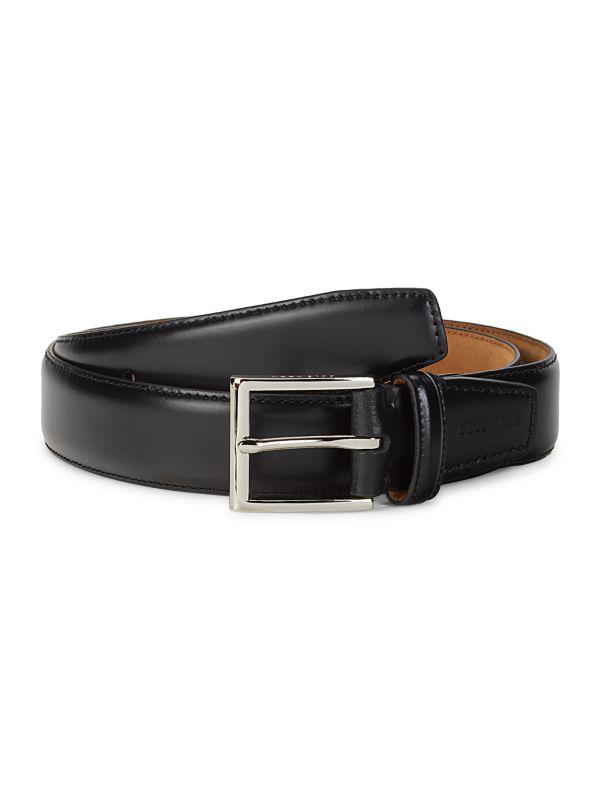 Cole Haan Frame Buckle Leather Dress Belt