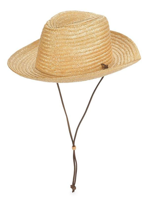 Saks Fifth Avenue COLLECTION Wide Brim Fedora Hat 1