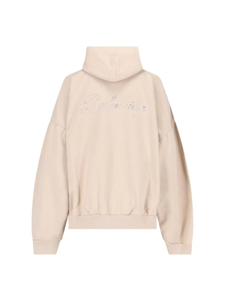 Balenciaga Balenciaga Embellished-Logo Hoodie 2