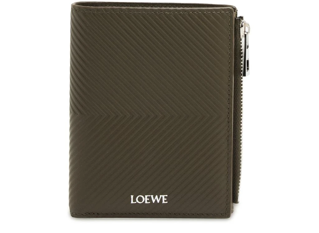 Loewe Slim compact wallet in classic textured calf leather 2
