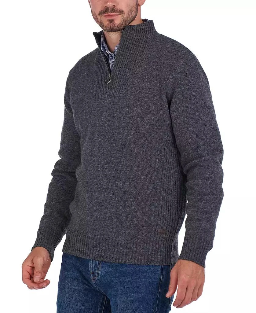 Barbour Men's Nelson Essential Wool Quarter Zip Sweater 9