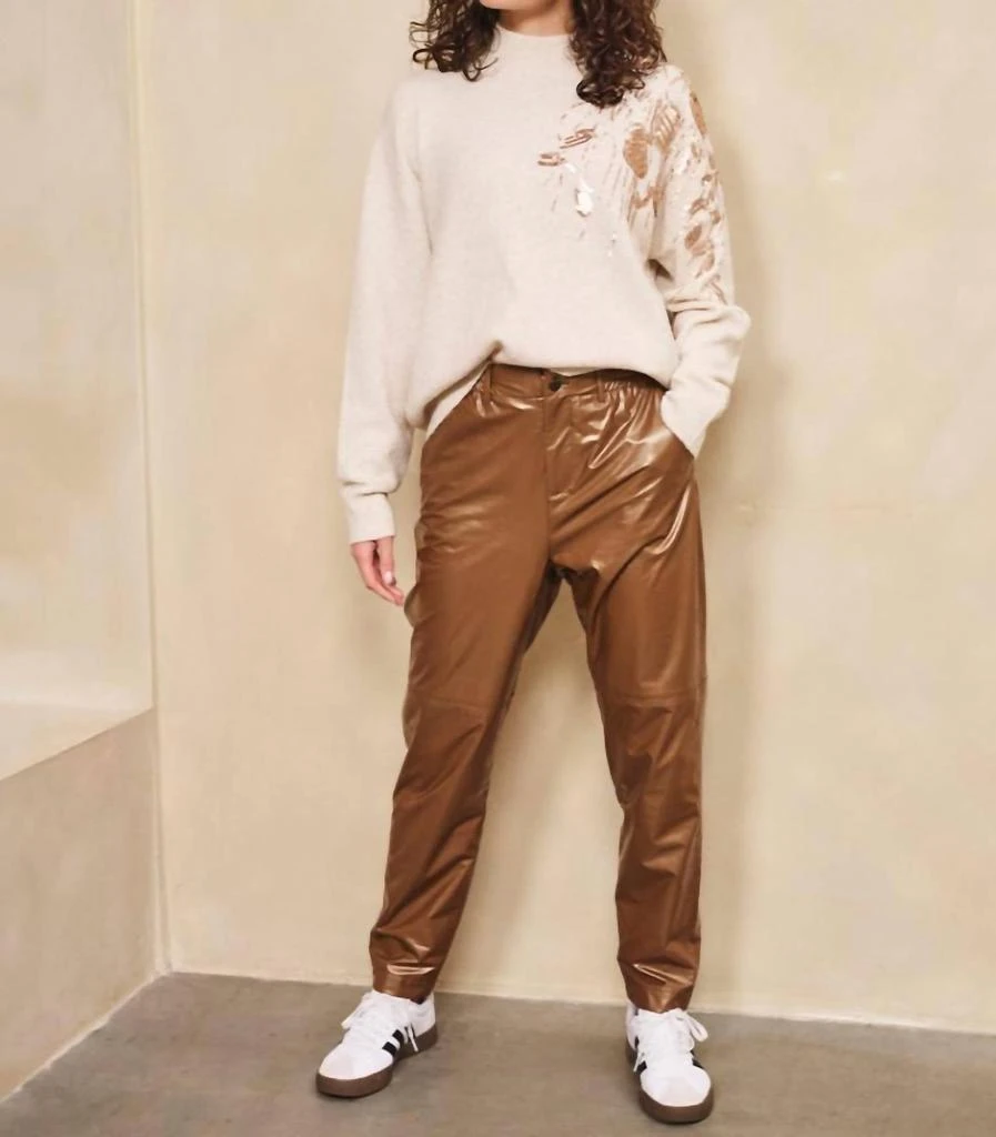 ESQUALO Esqualo - Trousers Metallic Pullup Pants 3