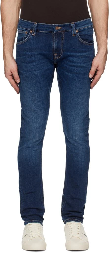 Nudie Jeans Navy Tight Terry Jeans 1