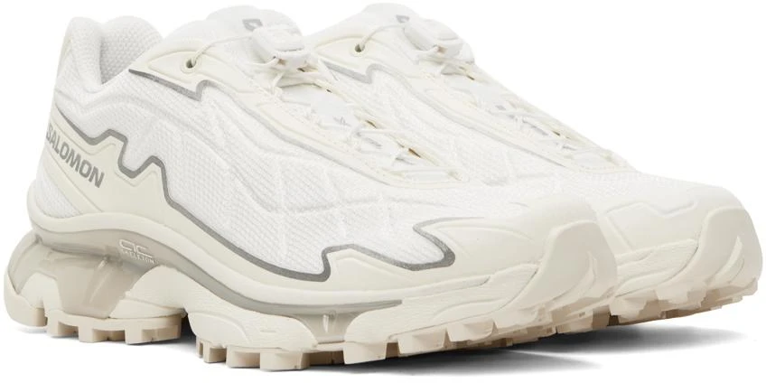 Salomon White & Silver XT-Slate Sneakers 4