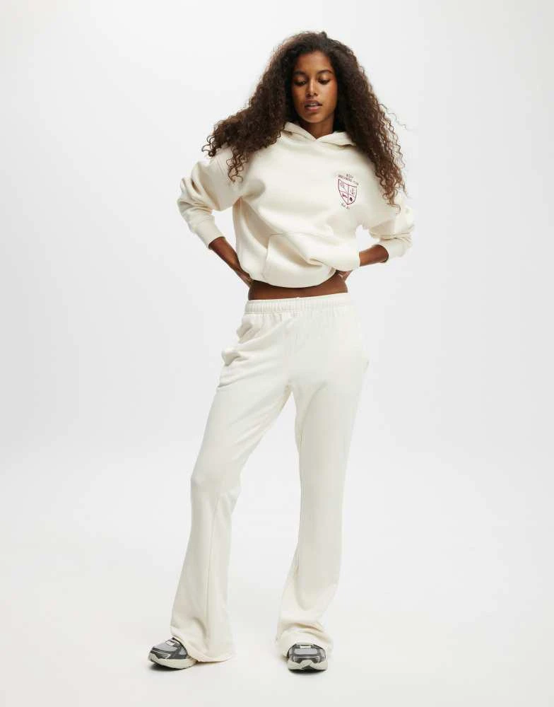 Cotton:On Cotton  On Plush premium graphic hoodie in beige 2