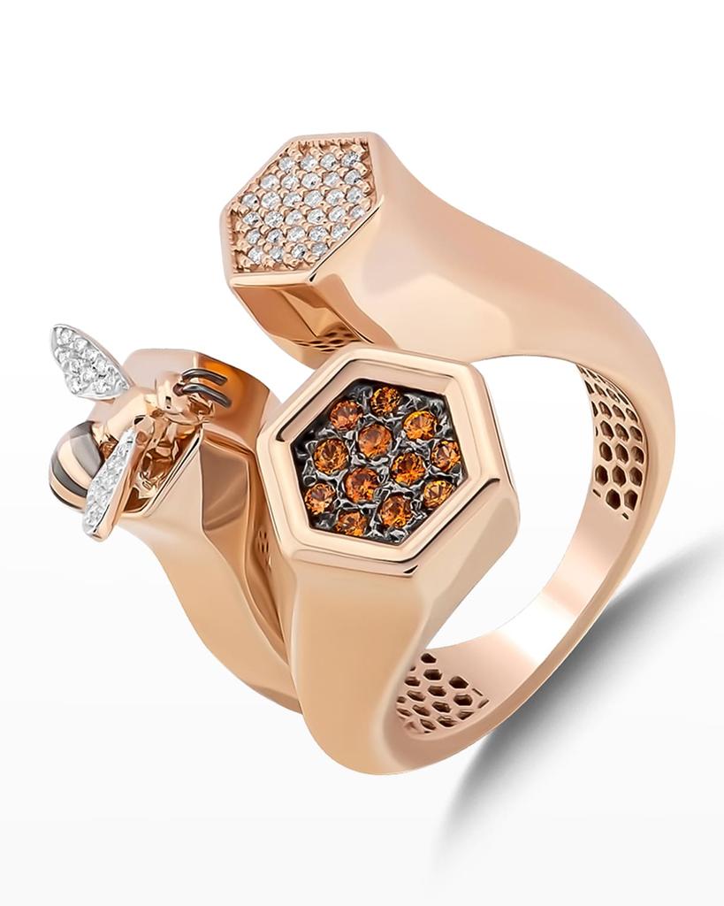 Bee Goddess Bee 3-Station Ring, Size 7