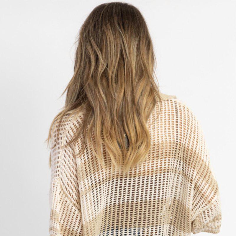 LE LIS Cozy Coast Crochet Top