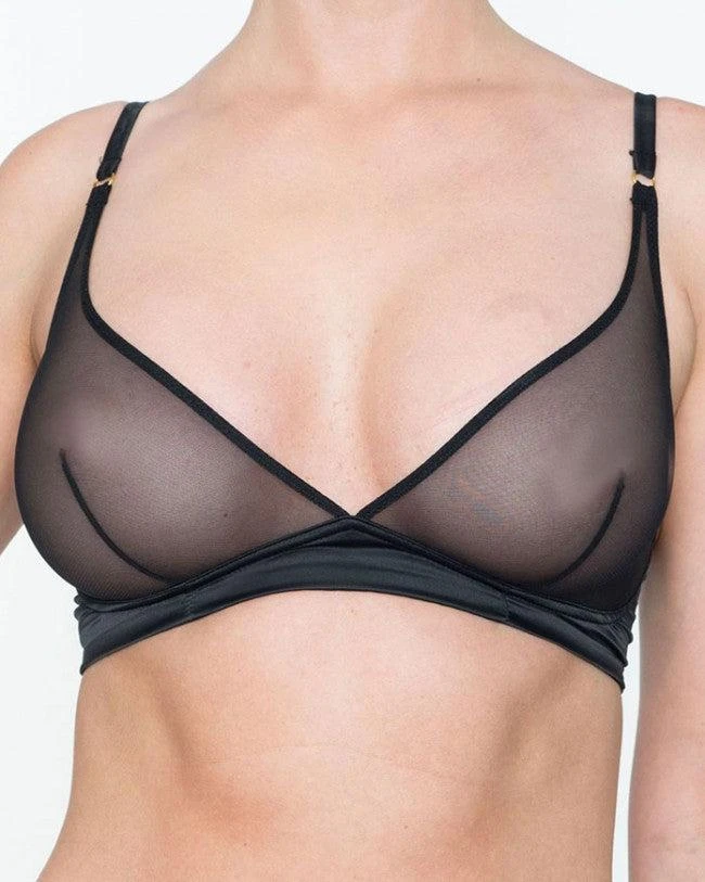 TRUEDAMES Sheer Wire-Free Triangle Bra