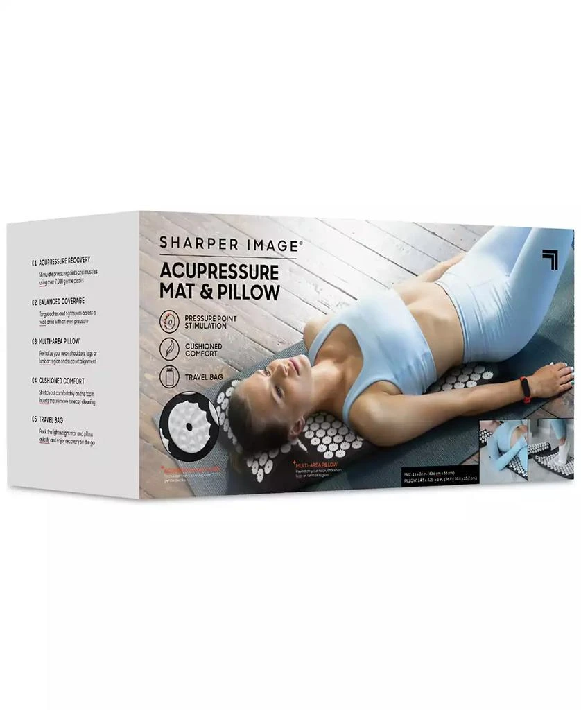 Sharper Image Acupressure Mat Pillow with Travel Bag 6