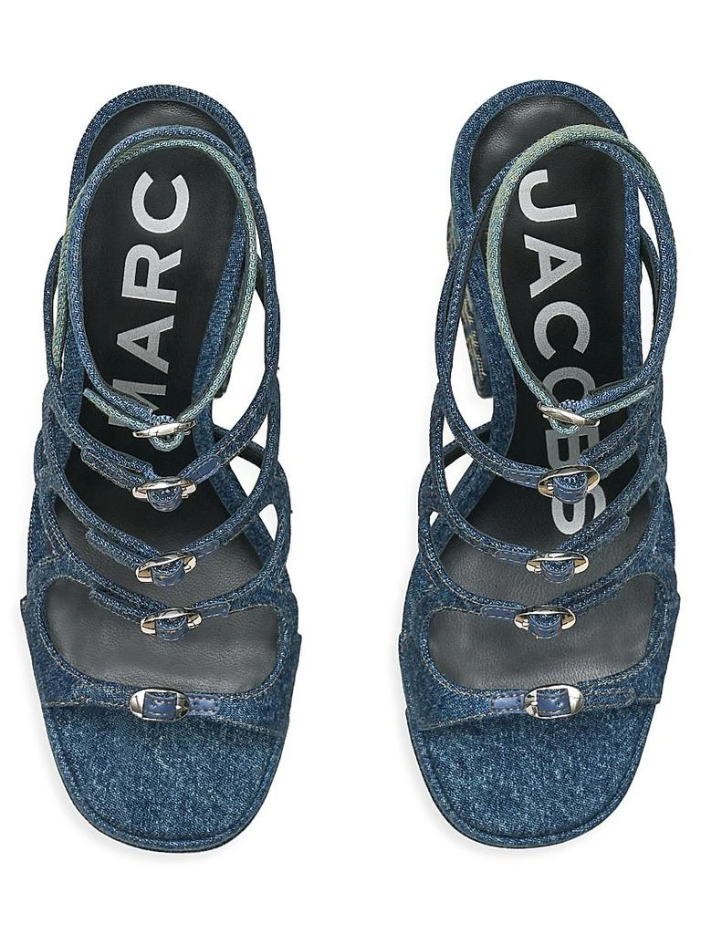 Marc Jacobs Kiki Denim Platform Pump Sandals 3