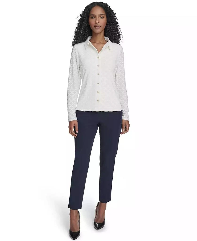 Tommy Hilfiger Women
s Floral Clip Button-Up Top 5