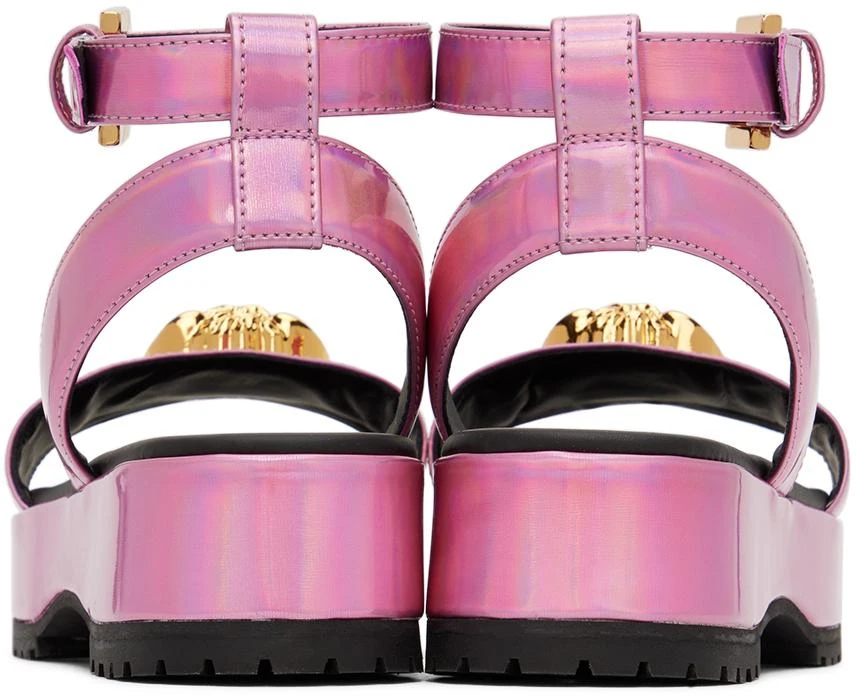 Versace Kids Pink 
La Medusa
 Platform Sandals 2