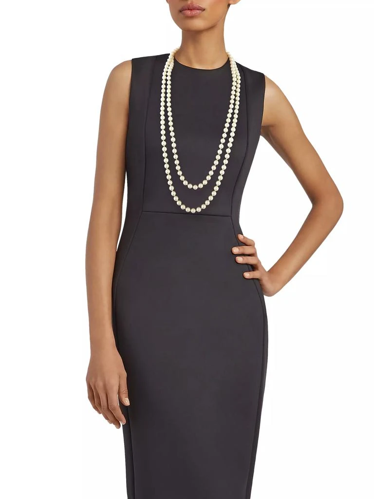 Kenneth Jay Lane Faux Pearl Rope Necklace 2