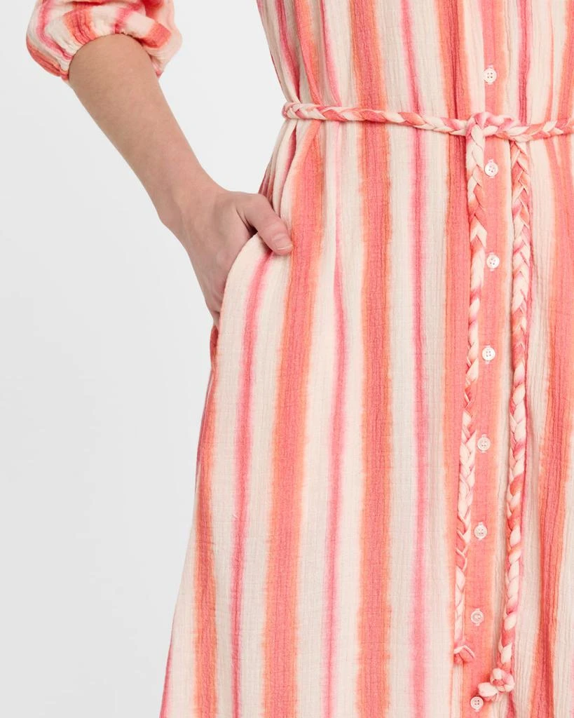 XIRENA Alicia Striped Cotton Midi Dress 5