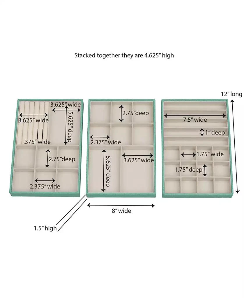 Household Essentials 3-Tier Jewelry Tray 3