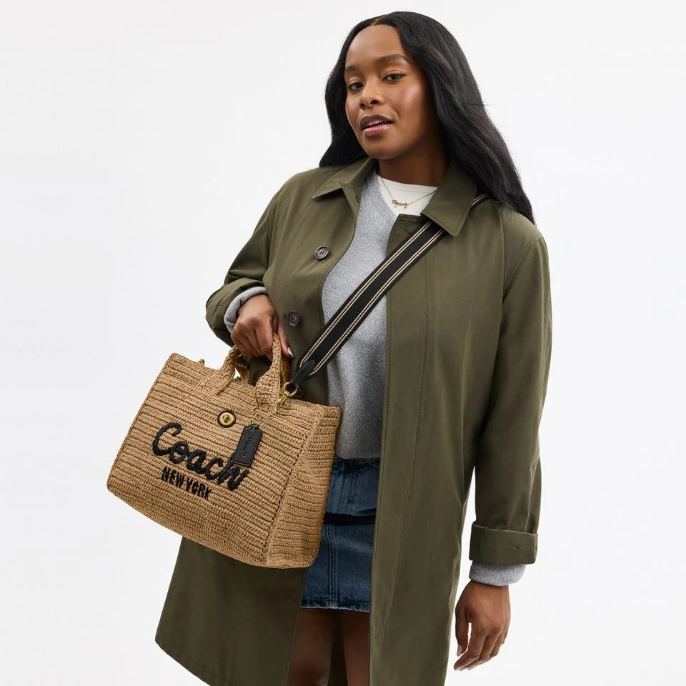 Coach Coach Straw Cargo Tote Bag 4