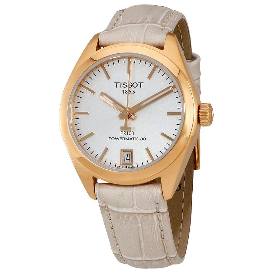 Tissot PR 100 Automatic Silver Dial Ladies Watch T101.207.36.031.00 1