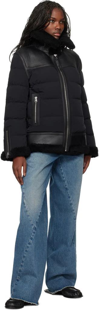 Mackage Black Vanna Down Shearling Jacket 5