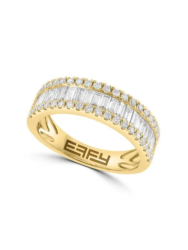 Effy 14K Yellow Gold & 0.95 TCW Diamond Ring 1
