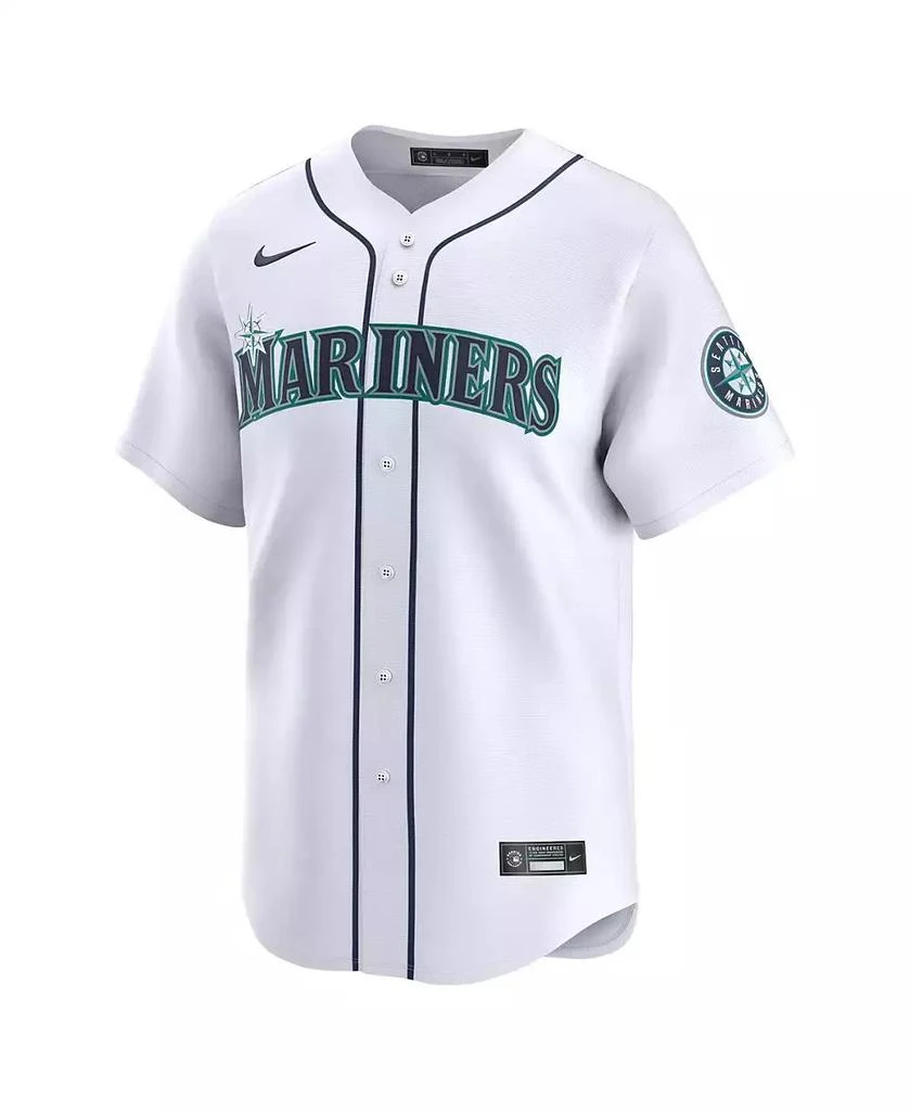 NIKE Men's George Kirby White Seattle Mariners Home Limited Player Jersey 3