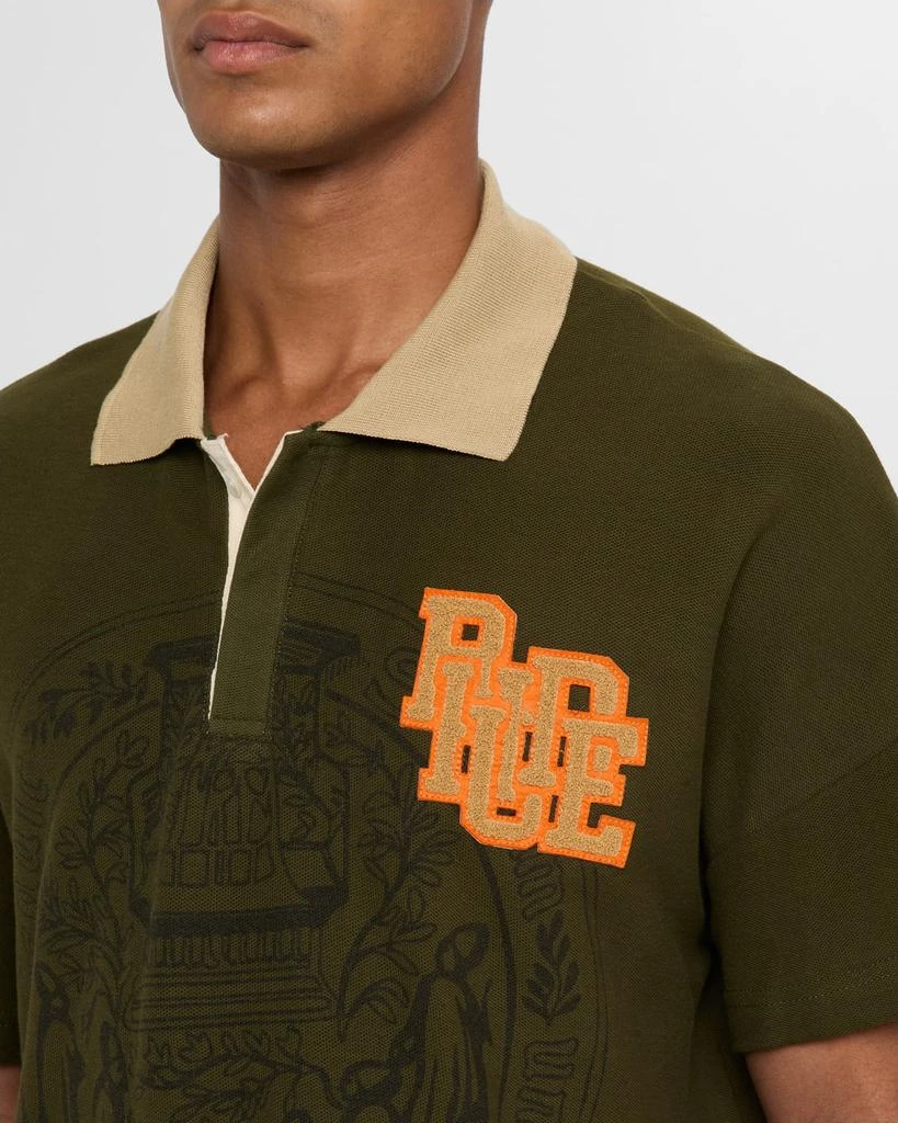 Rhude Men's Scramble Logo Stamp Polo Shirt 5