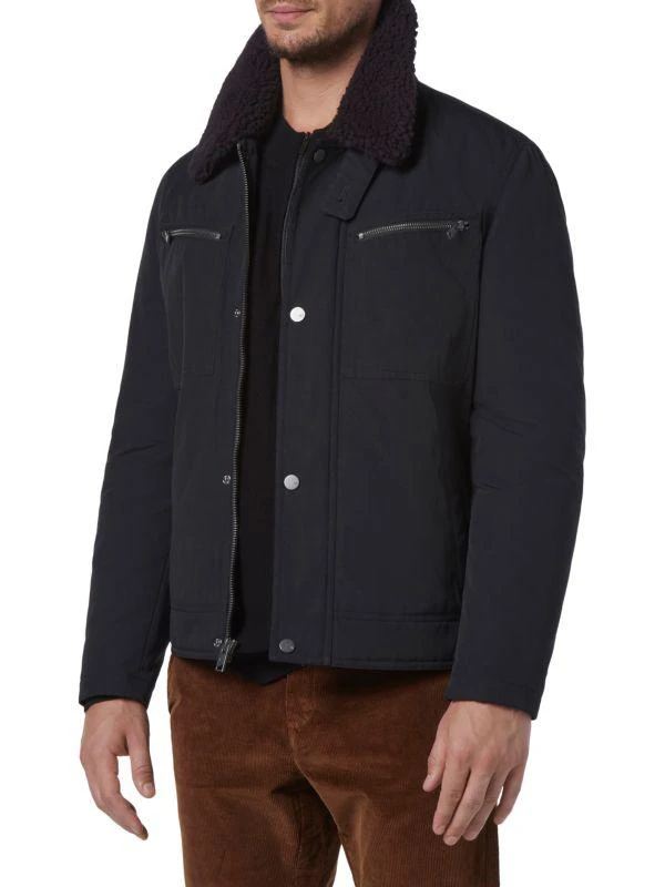 Andrew Marc Randall Faux Shearling Bomber Jacket 4