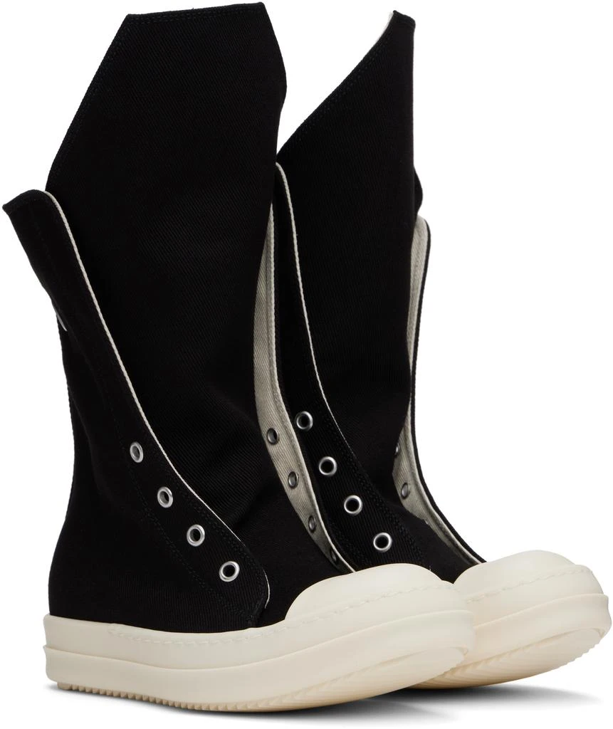 Rick Owens Black Hollywood Boot Sneaks Sneakers 4