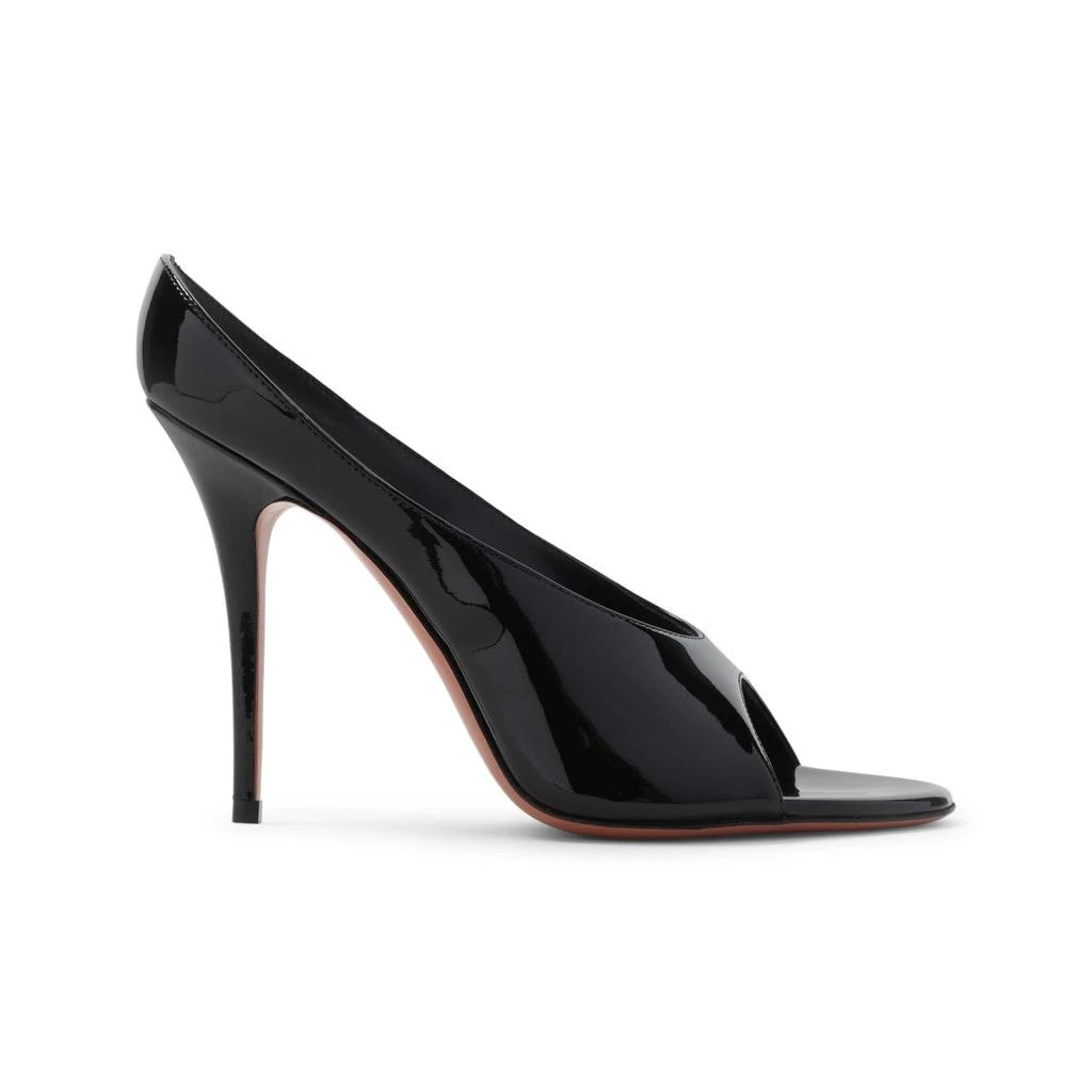 Amina Muaddi Anok 105 Patent Slippers 1