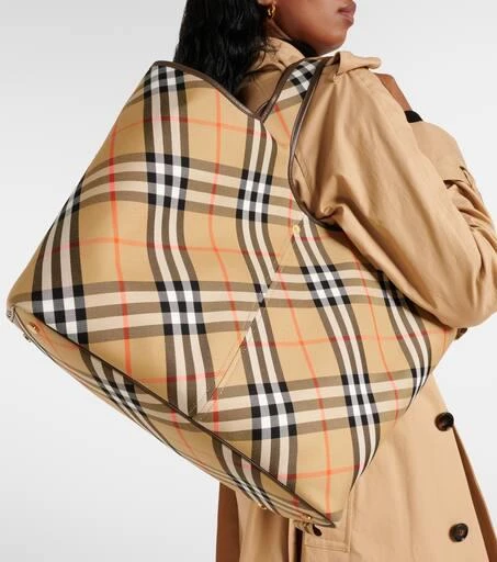 Burberry Burberry Check Medium canvas tote bag 2