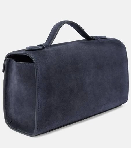 SAVETTE Symmetry Pochette suede tote bag 4