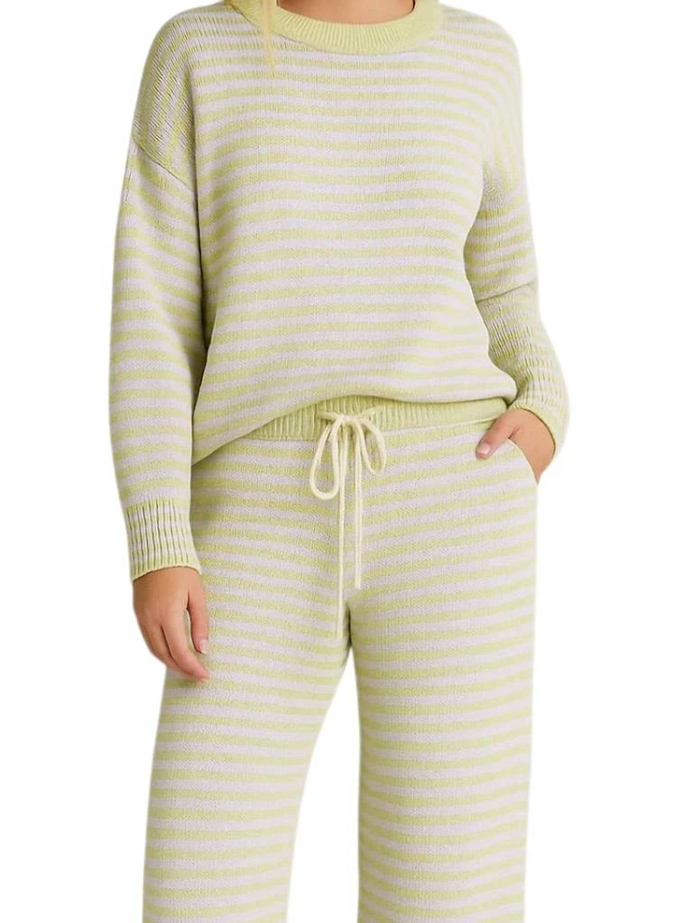 LE LIS Le Lis - Stripe Sweater 
Pants Set 2