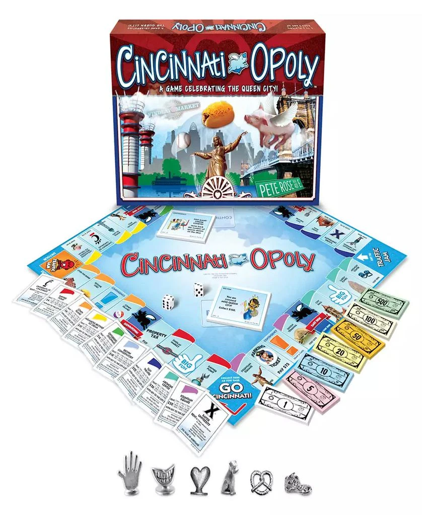 Late for the Sky Cincinnati-Opoly Board Game 1