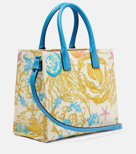Versace La Medusa Small printed canvas tote bag 4