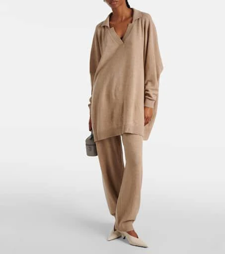Stella McCartney High-rise cashmere and wool sweatpants 2