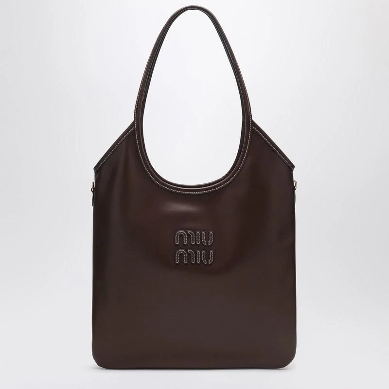 Miu Miu IVY brown leather handbag 1