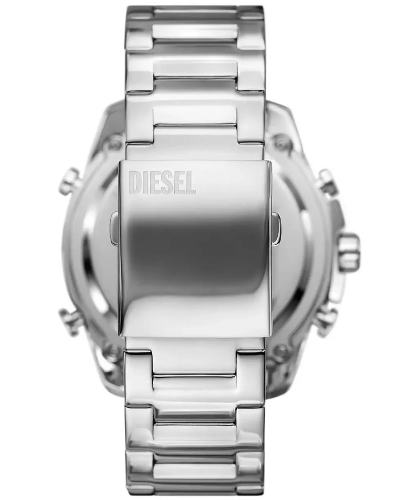 Diesel Men's Mega Chief Digital Silver-Tone Stainless Steel Watch 51mm 2