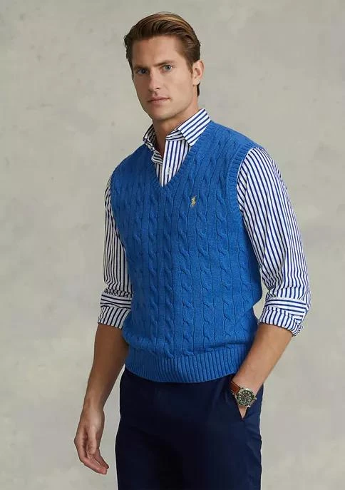 Ralph Lauren Ralph Lauren Cable Knit Cotton Sweater Vest 1